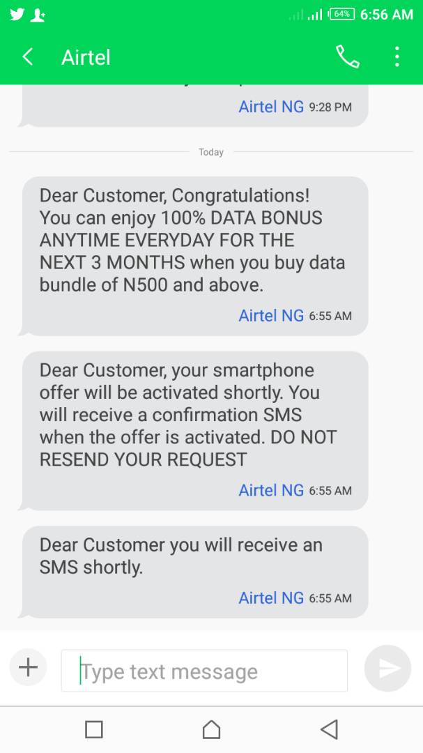 Double Data Bonus On Airtel
