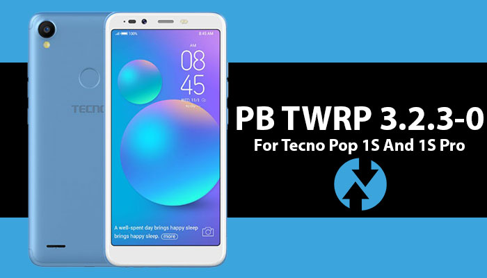 TWRP custpm recovery for Tecno Pop 1S (F4) and 1S Pro