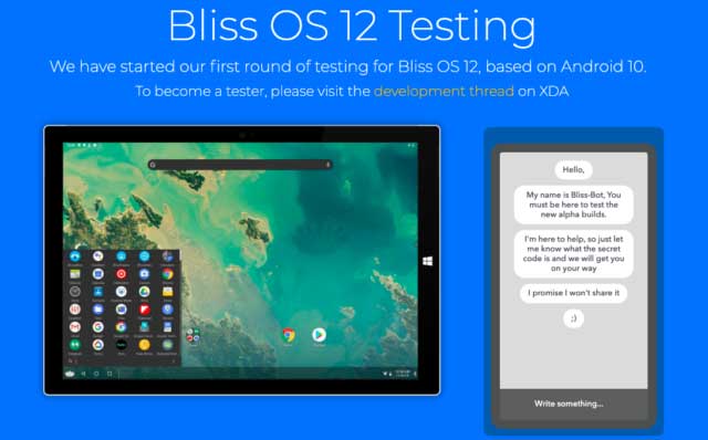 Bliss OS 12 - Android 10 10 For PC