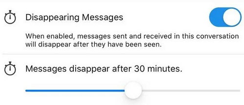 WhatsApp self-destructing message