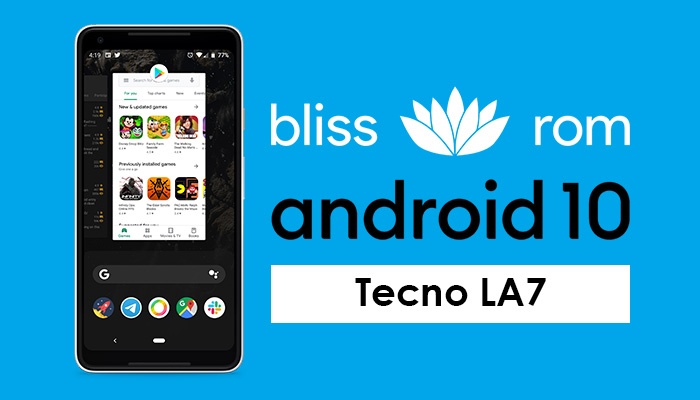 BLESS Android 10 ROM for Tecno Pouvoir 2 LA7