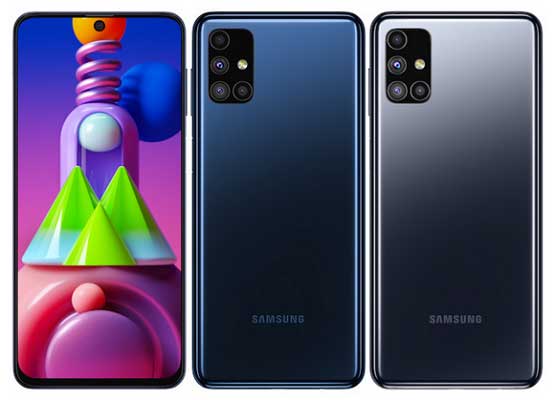 Samsung Galaxy M51 color options