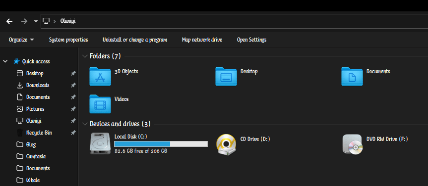 Windows file explorer 1